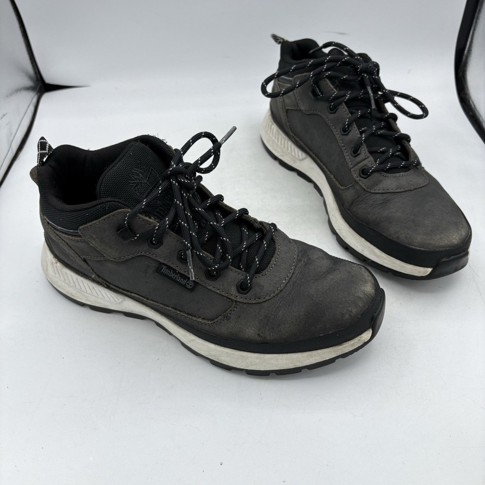 Timberland Hiking Boot Shoes Mens Size 9 Field Trekker Dark Green Leather